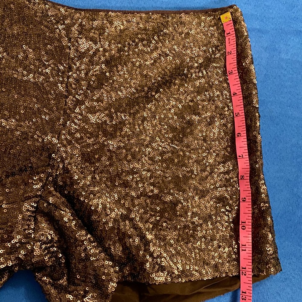 BANANA REPUBLIC BROWN SEQUIN SHORTS - Picture 11 of 12
